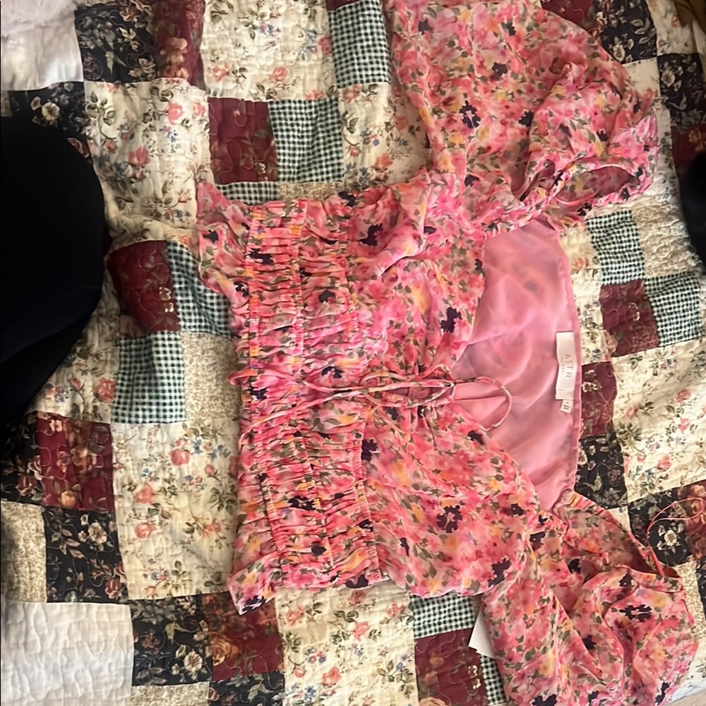 Floral Pink Blouse